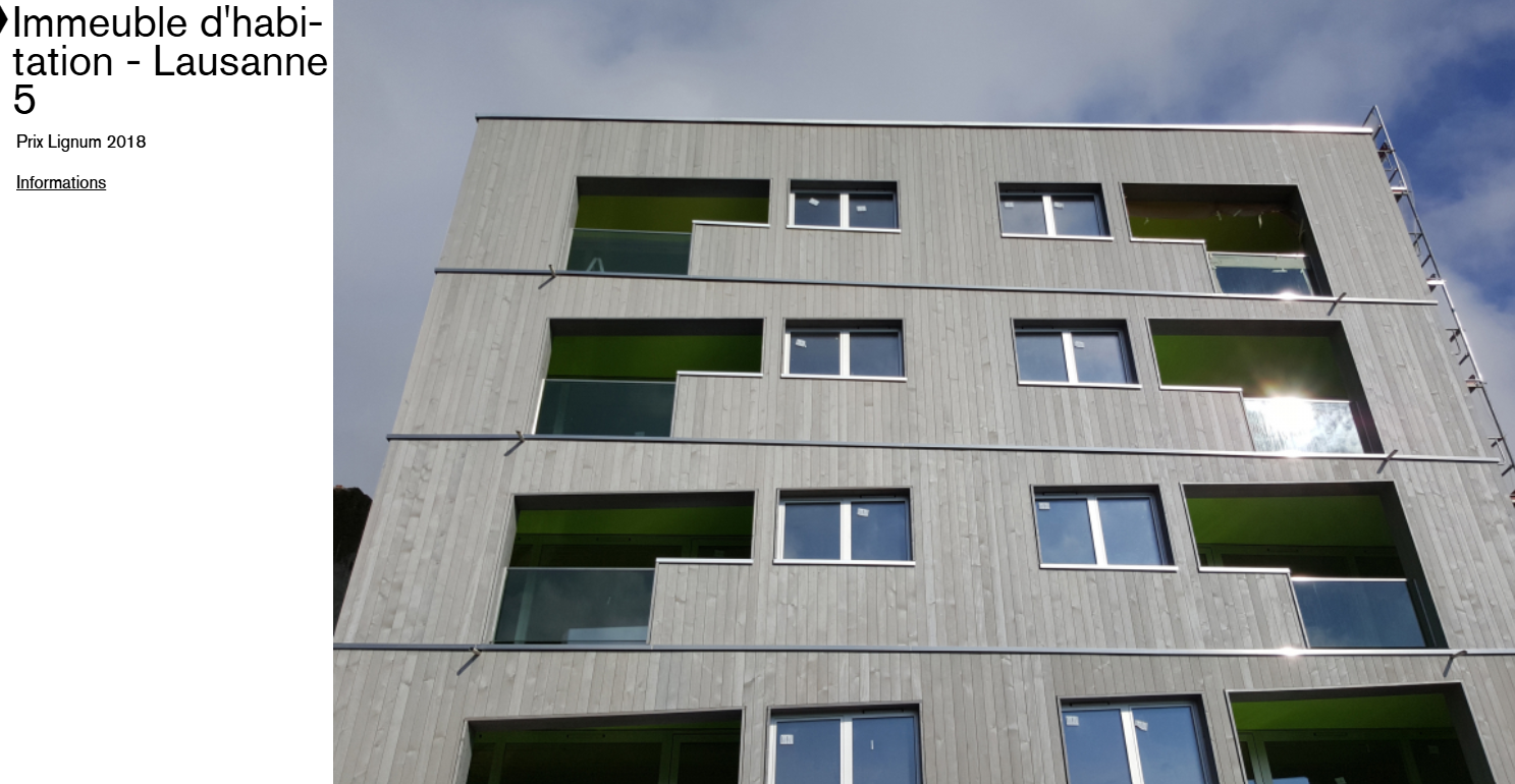 Participation Prix Lignum 2018, Lausanne 5